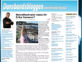 Bild på Dansbandsbloggens aritkel om Erikas Maxisingel.