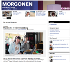 Artikel på SR Blekinges hemsida gällande Morgonens besök på Cafe Ritz.