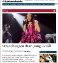 Bild på artikel i Kristianstadsbladet gällande Strandhugg drag igång i Kristianstad.