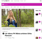 Lär känna P4 Nästa-artisten Erika Hansson