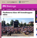 Artikel om finalisterna till Svensktoppen nästa 2015