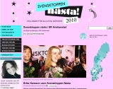Länkbild på Radio Kristianstads artikel om vinaren av svensktoppen nästa 2010.