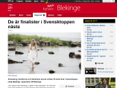 SVT Blekinge Artikel om finalisterna till Svensktoppen nästa 2015 